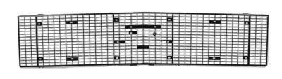 Dynacorn | Mustang Parts - 68 Mustang Grille Without Fog Lamps