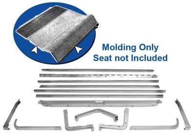 Dynacorn | Mustang Parts - 65-68 Mustang Fastback Fold Down Seat Molding