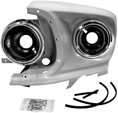 Dynacorn | Mustang Parts - 69 Mustang Headlamp Bucket Assembly Left Hand / Driver Side