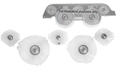 Dynacorn | Mustang Parts - 67-68 Mustang Instrument Bezel Lens 5 Piece Set