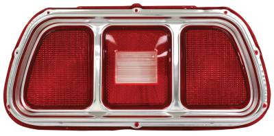Dynacorn | Mustang Parts - 71-73 Mustang Tail Lamp Lens with Molding