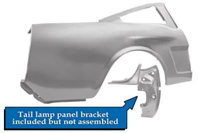 Dynacorn | Mustang Parts - 65-66 Mustang Fastback Full Quarter Panel Right Hand