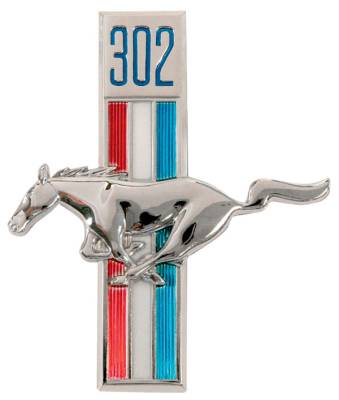 Dynacorn | Mustang Parts - 68 Mustang Running Horse 302 Emblem Left Hand
