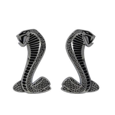 Daniel Carpenter Mustang Parts - 94 - 04 Mustang Cobra Snake Fender Emblems - Chrome