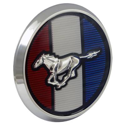 Daniel Carpenter Mustang Parts - 79 - 81 Mustang Hood Emblem Red, White & Blue