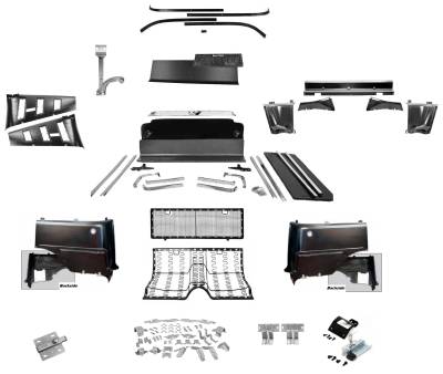 Dynacorn | Mustang Parts - 65-66 Mustang Coupe to Fastback Fold Down Seat Rear Interior Kit