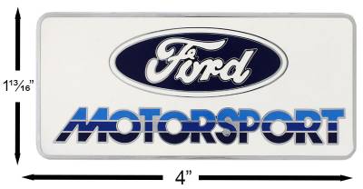 Daniel Carpenter Mustang Parts - Mustang Motorsport 3 Color Metal Dash Or Trunk Emblem