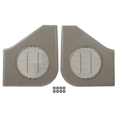 Daniel Carpenter Mustang Parts - 87 - 93 Mustang Door Speaker Grille Titanium Gray With 8 Retainers