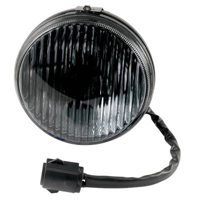 Daniel Carpenter Mustang Parts - 87 - 93 Mustang Fog Light Assembly with Bulb Smoked Ribbed Glass