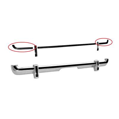 Daniel Carpenter Mustang Parts - 73 Mustang Rear Bumper Outer Rubber Strip with Nuts