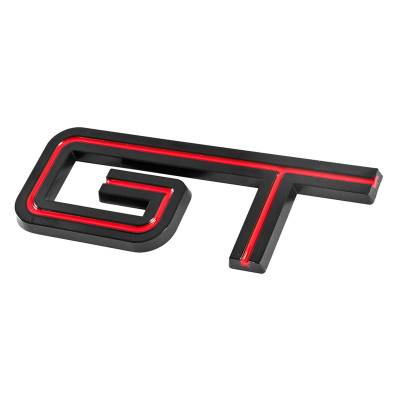 Daniel Carpenter Mustang Parts - 05 - 10 Mustang GT Fender Emblem Gloss Black With Red Line