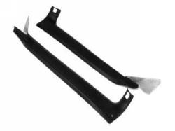 1969 - 1970 Mustang  Fastback Pillar Moldings (Black)