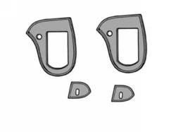 67-68 Mustang Outside Door Handle Pads