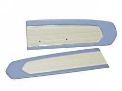 1967 Mustang Door Panels (Blue/White, Pair)