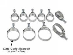 1964 - 1965 Mustang  Hose Clamp Set (6 Cyl, Stamped with "2/64")