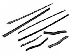 65 - 66 Mustang Fastback Economy Window Channel Strip Set