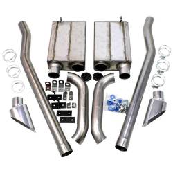 JBA Headers - 65 - 70 Mustang JBA Side Exit Exhaust Kit, Stainless Steel - Image 1