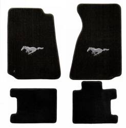 94 - 99 Mustang Floor Mats, Silver Pony Emblem