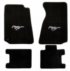 94 - 99 Mustang Floor Mats, Silver Pony Emblem
