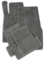 94 - 98 Mustang Floor Mats, Grey Plush Mats - No Emblem