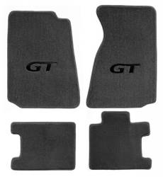 94 - 98 Mustang Floor Mats, Black GT Emblem