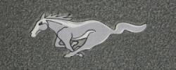Lloyd Mats - 65 - 73 Mustang Convertible Floor Mats, Silver Pony - Image 1