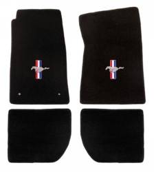 65 - 73 Mustang Convertible Floor Mats, Pony & Bars