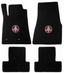 65 - 70 Mustang Convertible BLACK Floor Mats, Shelby Snake
