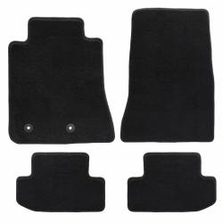 15 Mustang Black Set of 4 Floor Mats: No Emblem