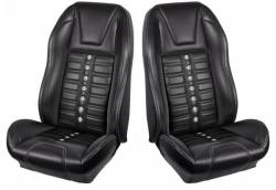 TMI Products - 71 - 73 Mustang TMI Sport X Full Seat Upholstery-Black/Gray/Black - Image 2