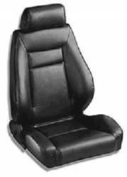 71- 73 Mustang Procar Elite Complete Seat Kit, Black Vinyl, Pair with Adapter