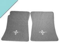 Mustang Custom Full-Size Carpet Floor Mats (Aqua)