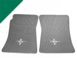 Mustang Custom Full-Size Carpet Floor Mats (Green)