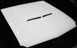 Stang-Aholics - 67 - 68 Mustang Fiberglass Hood, with Shelby Style Hood Scoop, Stock Length - Image 1