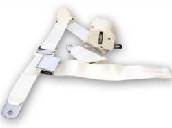 Seats & Components - Seat Belts - Scott Drake - 65 - 73 Mustang 3 Point Seat Belt, White