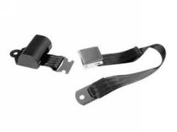 1964 - 1973 Mustang Aftermarket Seat Belts (Black, Retractable)