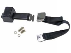 Seats & Components - Seat Belts - Scott Drake - 1968 - 1973 Mustang Aftermarket Seat Belts (Black, Retractable)