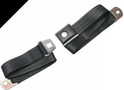 65 - 73 Mustang Black Push Button Seat Belt