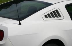 SilverHorse Racing - 2010 - 2014 Mustang Quarter Window Louver Kit, Unpainted, Pair - Image 1