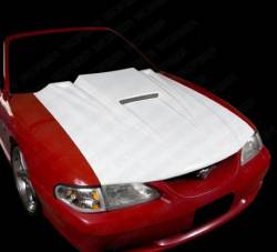 1994 - 1998 Mustang  Fiberglass Spyder Hood