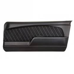 67 - 68 Mustang Sport R Door Panels-Premium Vinyl/Black/Red