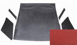 Headliner & Related - Coupe - TMI Products - 64 - 66 Mustang Coupe 1-piece Headliner Red Vinyl