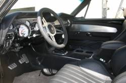 TMI Products - 67 - 68 Mustang TMI Sport R OE Full Length Console-OE Vinyl/Black Suede/ Gray Stitch - Image 3