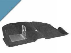 71-73 Mustang Convertible Molded Carpet Kit (Medium Blue)