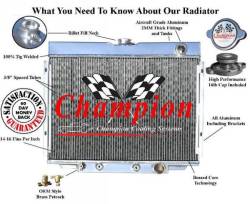 Champion Cooling - 67 - 70 Mustang Radiator Passenger Side Outlet - Image 2