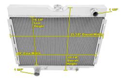 Champion Cooling - 67 - 70 Mustang Champion Radiator (Big Blocks) - Image 1