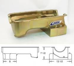 Oil System - Pans - Canton Racing - 64 - 93 Mustang Canton 351W Rear Sump RR Oil Pan