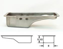 64 - 73 Mustang Stock Front Sump Replace Oil Pan