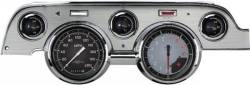 67 - 68 Mustang 5 Gauge Instrument Cluster, Grey