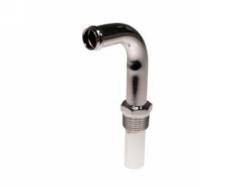 A/C & Heating - A/C & Heating Components - Scott Drake - 69-73 Mustang Hot Water Elbow (302,351,390,428, Silver Zin